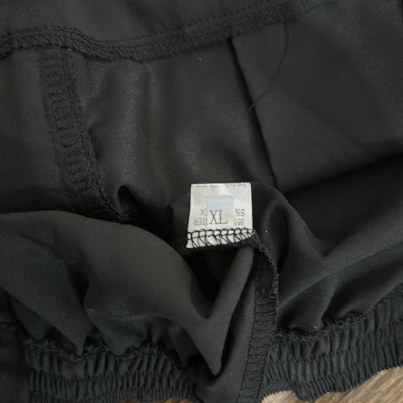 Black Sequins Bell Bottom Dress Costume Pants With Pockets Size XL - Picture 3 of 12